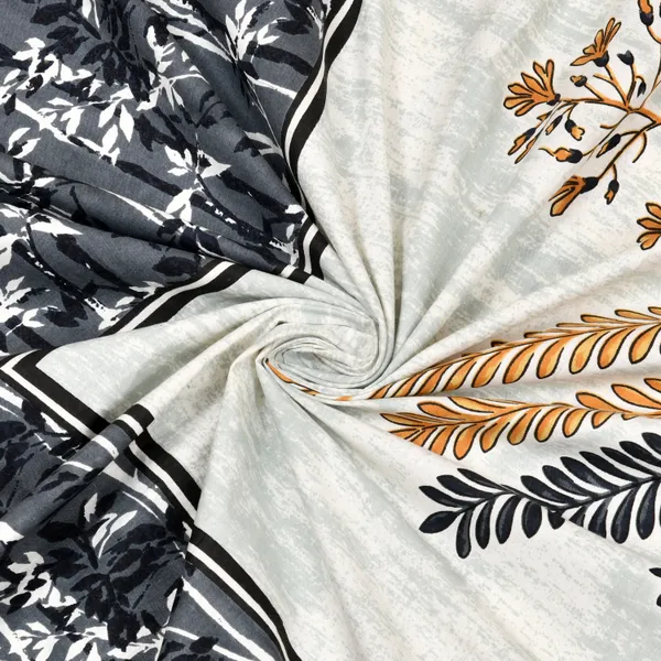 Black_Cotton_Botanical_Majesty_Double_Bedsheet_With_Pillow_Cover_70X100_Cm